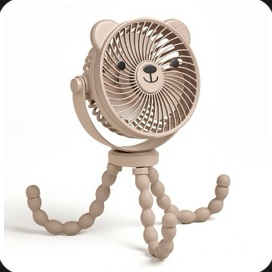 Itzy Ritzy Itzy Breeze 3-Speed Rechargeable Stroller Fan
