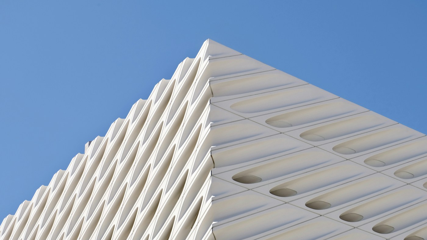 The geometric exterior of The Broad in Los Angeles